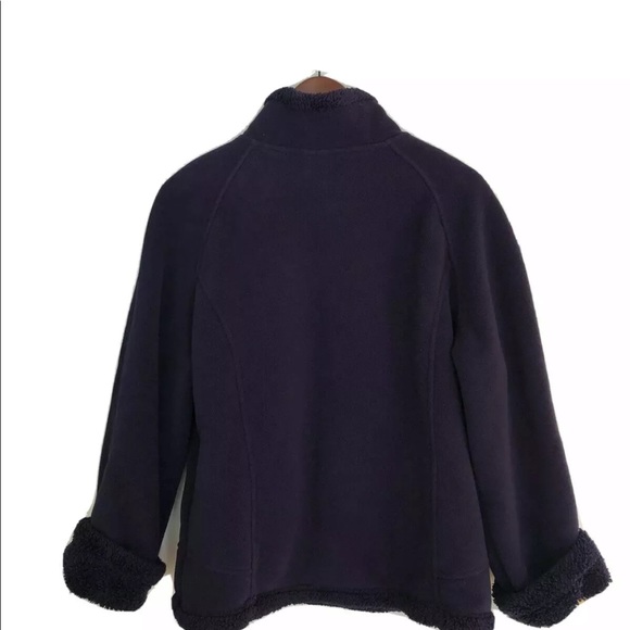 Green Tea fuzzy Sherpa lined zip fleece jacket - Picture 2 of 13